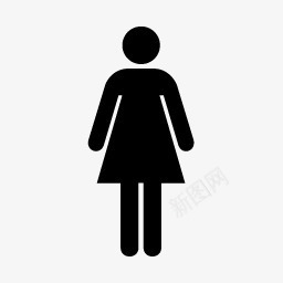 女厕所标识图标png_新图网 https://ixintu.com 女人 女厕所 女性