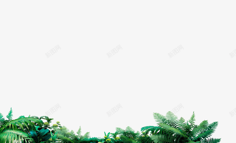 草地psd免抠素材_新图网 https://ixintu.com 公益广告 小草 环保 绿色植物 草地