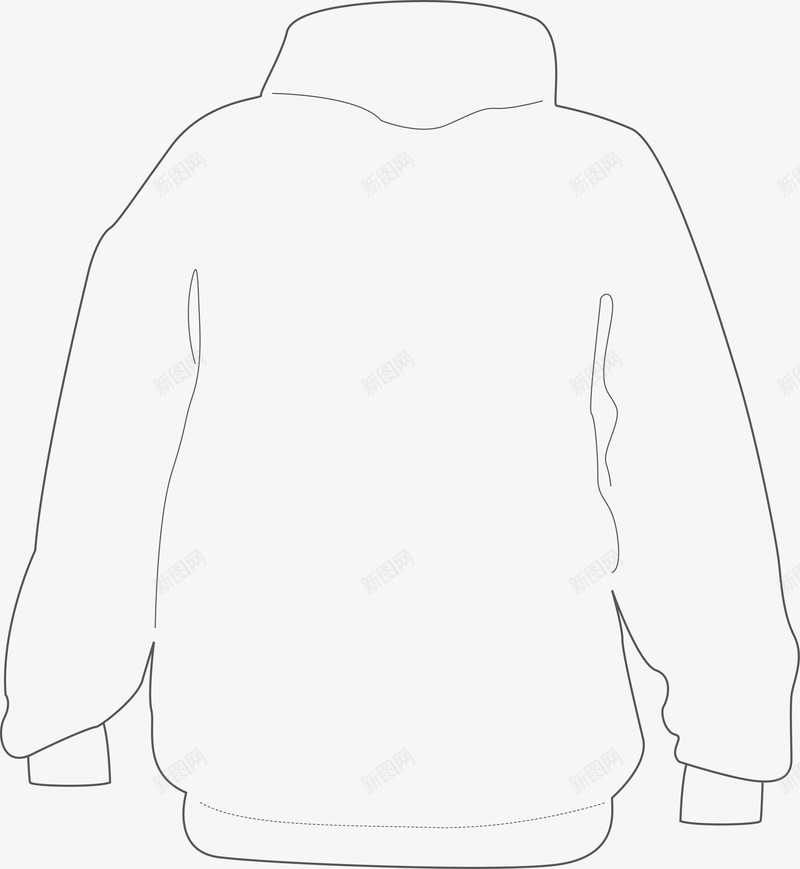 长袖服装背面图图标png_新图网 https://ixintu.com 上衣 图标 手绘衣服 服装 服装图标 矢量衣服图 简易衣服 衣服 衣服简笔 衣服线框图标 衣服设计