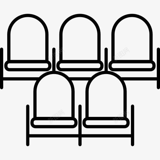 坐在大厅图标png_新图网 https://ixintu.com 剧院 家具 建筑 影院 椅子 电影