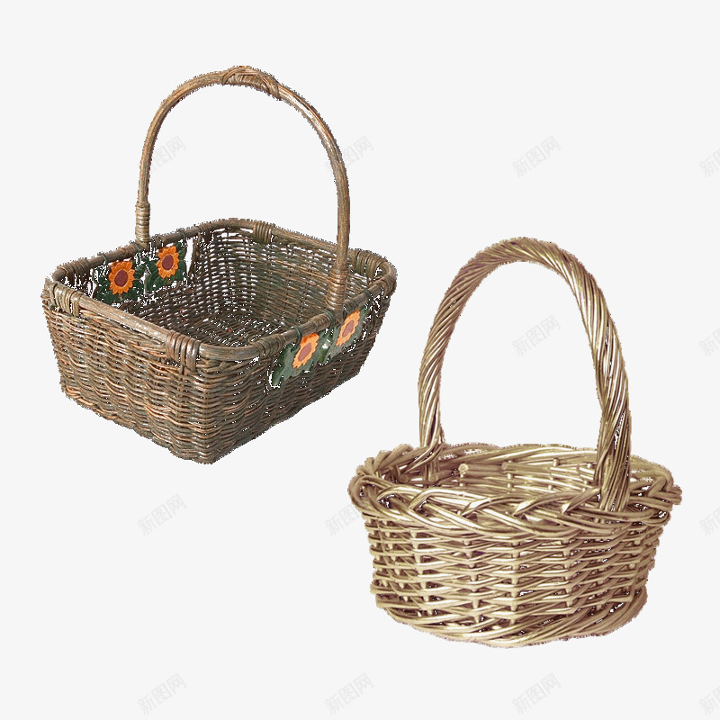 手编篮子png免抠素材_新图网 https://ixintu.com 工艺 工艺品 手工 手工艺 手编 手编篮子 竹篮 竹篮子 精致