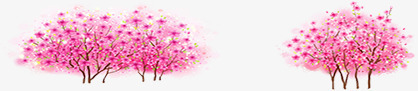红色彩绘樱花树合成效果png免抠素材_新图网 https://ixintu.com 合成 彩绘 效果 樱花树 水彩 红色
