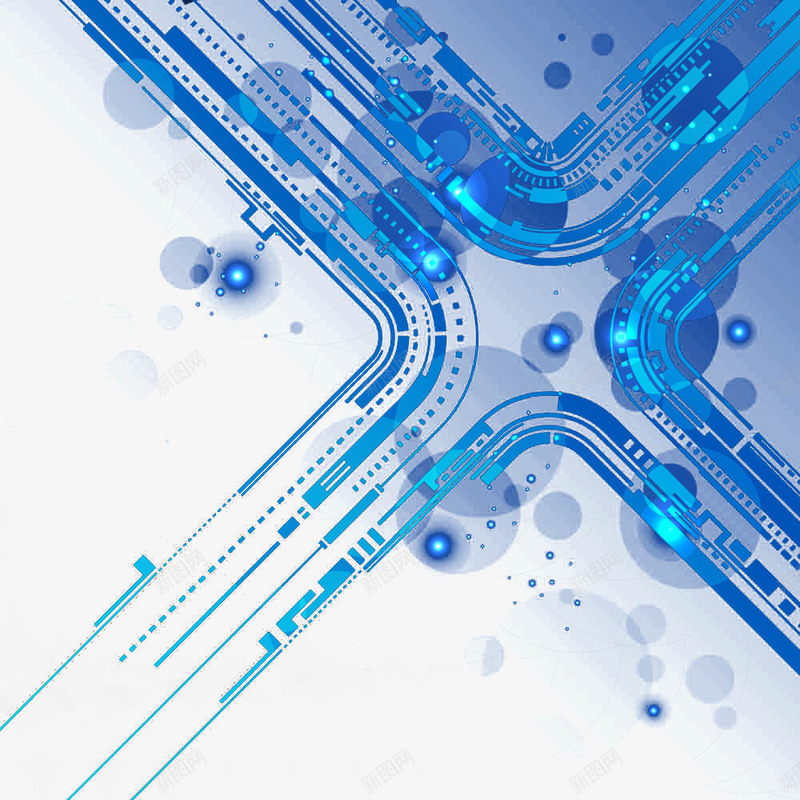 科技线路png免抠素材_新图网 https://ixintu.com 接线图 科技元素 科技光板 科技感 科技电路板 科技电路板组 科技线路 蓝色电路板