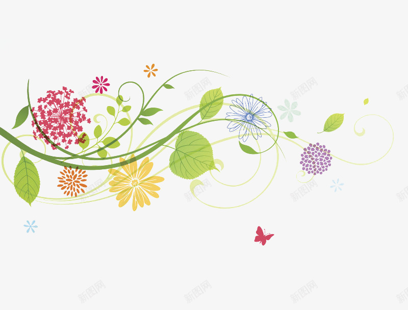 清新唯美花纹背景bannerpng免抠素材_新图网 https://ixintu.com banner 唯美 春季 树叶 清新 背景 花瓣 花纹