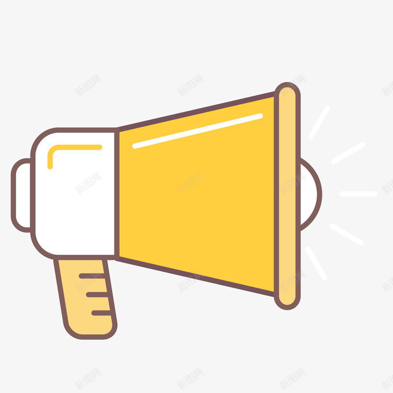 扁平化喇叭图标png_新图网 https://ixintu.com UI图标 扁平化UI 扁平化喇叭 手机图标 游戏UI 界面UI 网页UI