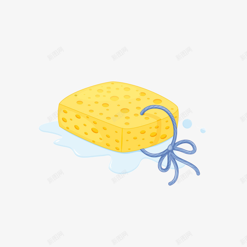 卡通海绵矢量图eps免抠素材_新图网 https://ixintu.com PNG图 PNG图下载 创意卡通 卡通 卡通插图 插图 海绵 海绵垫 黄色海绵 矢量图