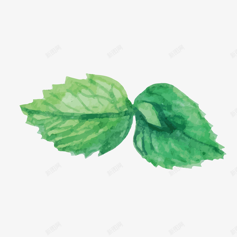 绿色水墨植物元素矢量图ai免抠素材_新图网 https://ixintu.com 图案 植物 水墨 环境 纹理 绿色 自然 艺术 装饰 矢量图