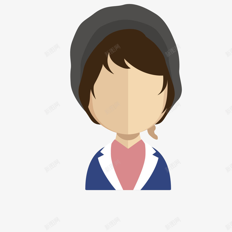 装饰卡通扁平化时尚科技人头矢量图eps免抠素材_新图网 https://ixintu.com 人物头像 卡通科技人头 扁平化科技人头 时尚科技人头 矢量装饰科技人头 科技人头 矢量图