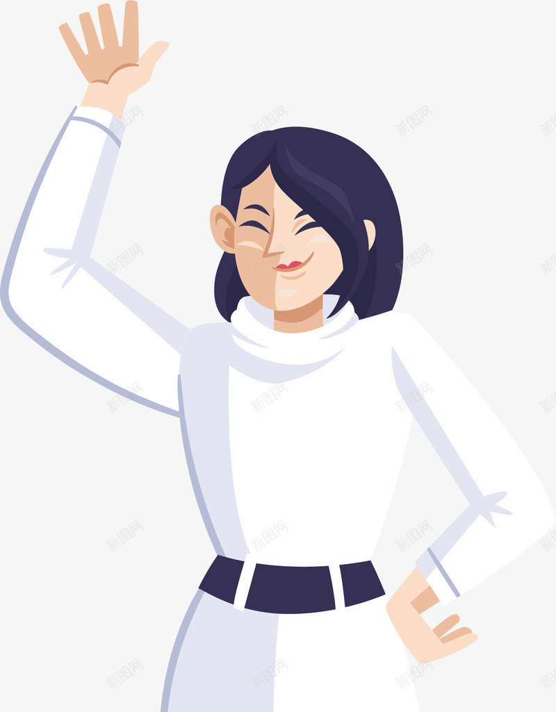 新年派对跳舞的女人矢量图ai免抠素材_新图网 https://ixintu.com 参加派对 开心的人 新年派对 欢呼的人 派对跳舞 矢量png 矢量图