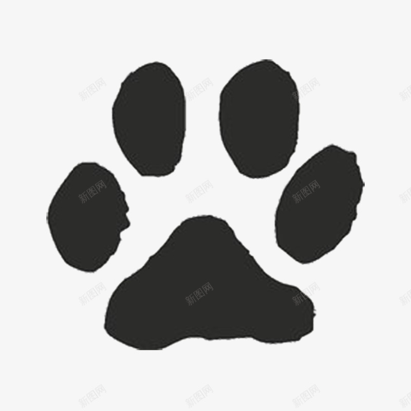简洁猫脚印图标png_新图网 https://ixintu.com 宠物 手掌 手绘脚印 掌印 猫 猫掌 猫爪 粉嫩足底 脚掌 足底