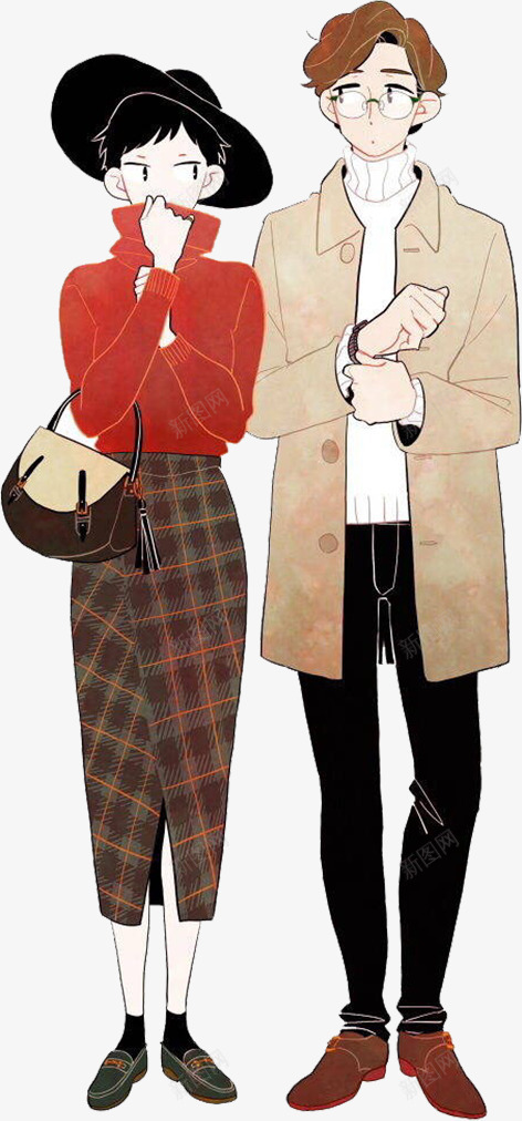 水彩约会男孩女孩png免抠素材_新图网 https://ixintu.com 女孩 婚庆 婚礼 恋人 情侣 浪漫 爱情 男孩 约会