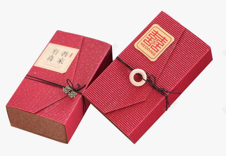 中国风个性精致喜糖包装盒png免抠素材_新图网 https://ixintu.com 个性 中国风 伴手礼 喜糖包装盒 精致 红色 结婚创意