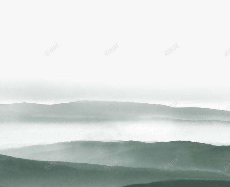 古风山水海报平面png免抠素材_新图网 https://ixintu.com 古风山水 古风背景 古风远山 广告设计 海报 海报设计