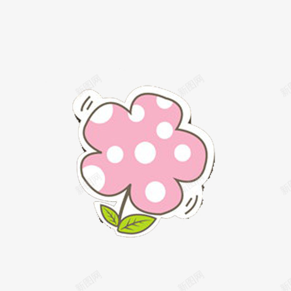 卡通绘画框气泡框粉色波点png免抠素材_新图网 https://ixintu.com 卡通绘画框 气泡框 波点 粉色 粉色线框 花卉