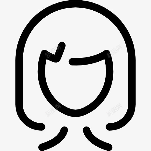 长头发的女孩图标png_新图网 https://ixintu.com 人 发型 女人 美发师 美发沙龙 美容