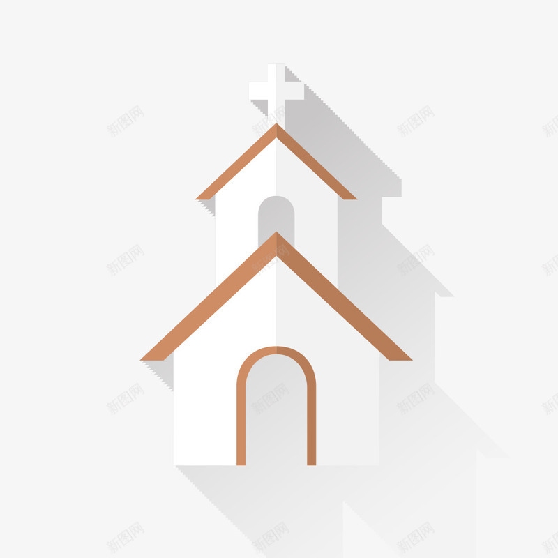 手绘婚礼教堂png免抠素材_新图网 https://ixintu.com 婚庆 婚礼 恭喜 户外婚礼 结婚