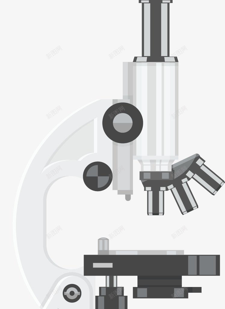 显微镜png免抠素材_新图网 https://ixintu.com 器材 显微镜 生物学家 素材