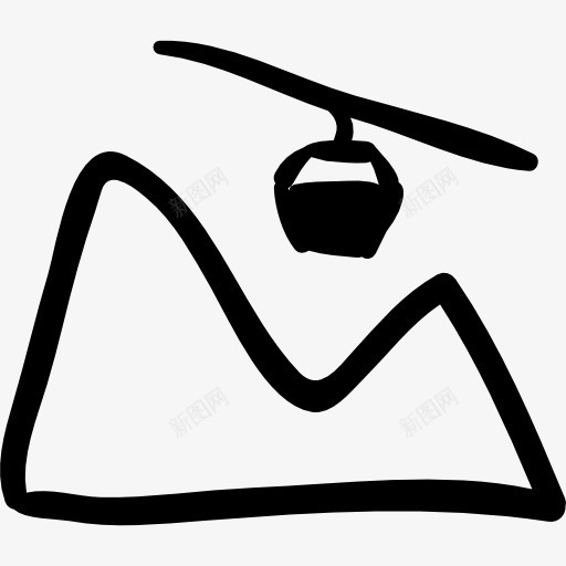 直升机飞过高山手绘景观图标png_新图网 https://ixintu.com 交通 山 手绘 手绘的山 景观 直升机 自然 飞行 高山