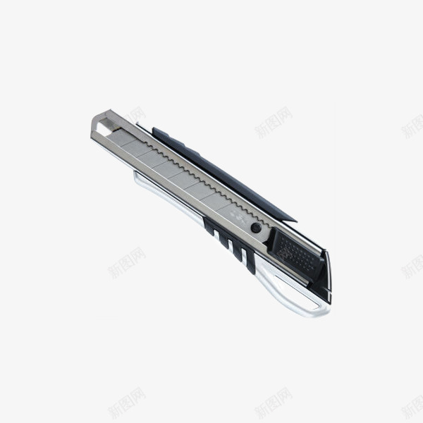 得力大号金属美工刀银色png免抠素材_新图网 https://ixintu.com 产品实物 墙纸刀 壁纸刀 美工刀 锌合金裁纸刀