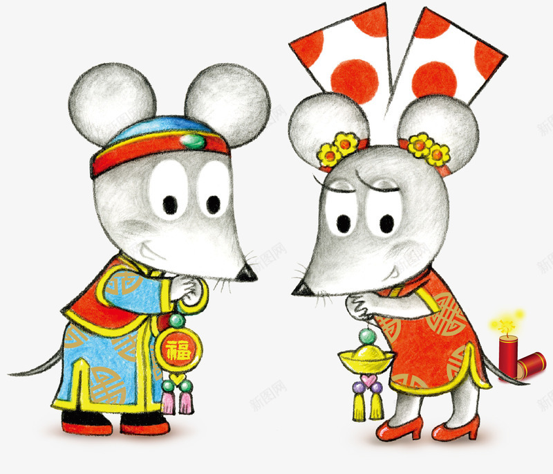 新年老鼠拜年png免抠素材_新图网 https://ixintu.com 拜年 拜年了 拜年矢量 拜年矢量素材 拜年素材 老鼠