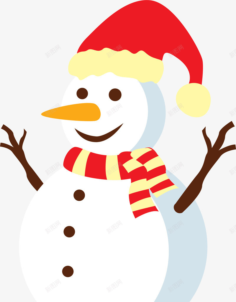 红色卡通雪人png免抠素材_新图网 https://ixintu.com winter 冬天 冬季 圣诞节 堆雪人 寒冬 红色雪人