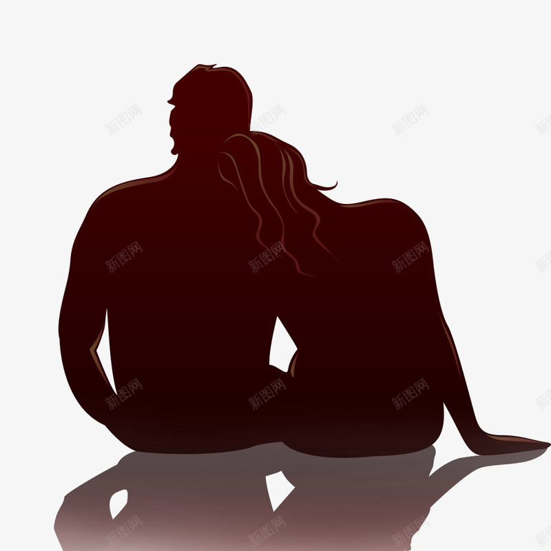 手绘情侣背影png免抠素材_新图网 https://ixintu.com 人物背影 免抠图 情侣 抠图 插画 装饰图