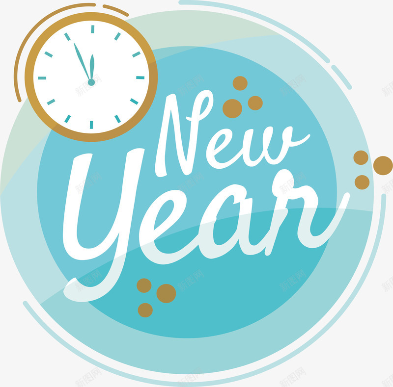 新年倒计时钟表标签矢量图ai免抠素材_新图网 https://ixintu.com 倒数标签 倒计时 新年倒数 新年标签 矢量png 矢量图