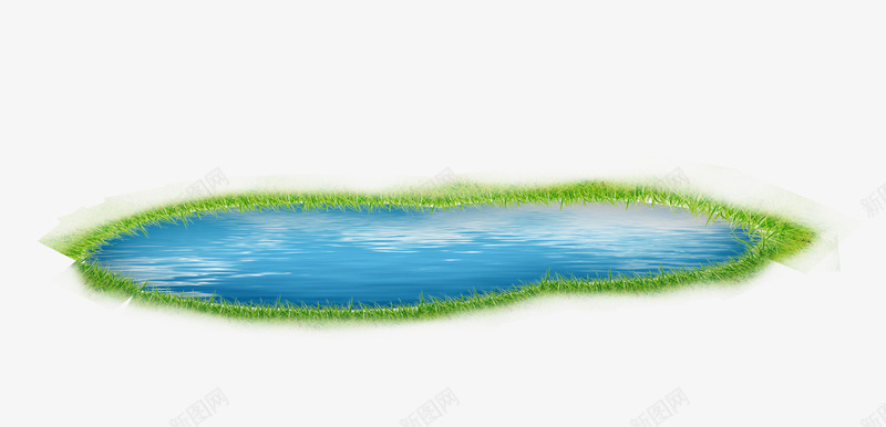 水池png免抠素材_新图网 https://ixintu.com 水池 池塘 湖 湖水 蓝色