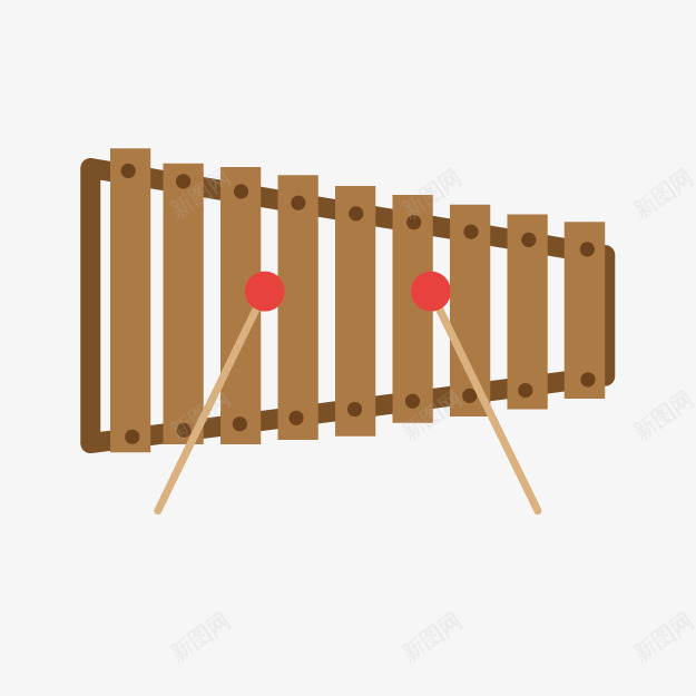 卡通咖啡色扬琴png免抠素材_新图网 https://ixintu.com 卡通扬琴 咖啡色扬琴 手绘扬琴 扬琴乐器