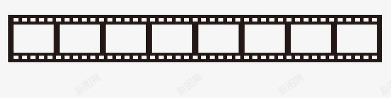 黑白胶片png免抠素材_新图网 https://ixintu.com 胶片框 胶片边框 边框 黑白电影胶片 黑色边框