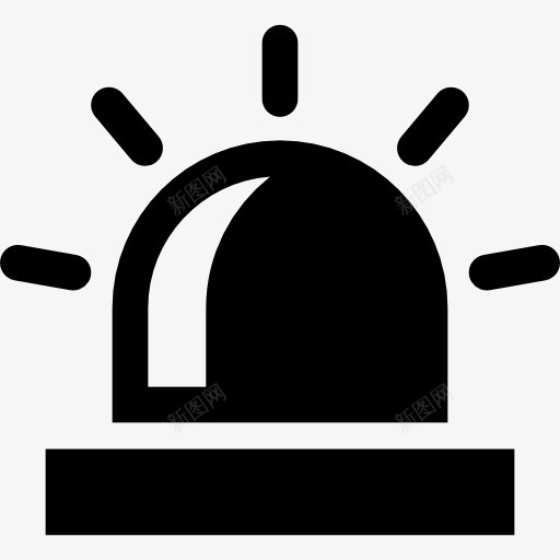 警报灯图标png_新图网 https://ixintu.com 急救 报警 警察
