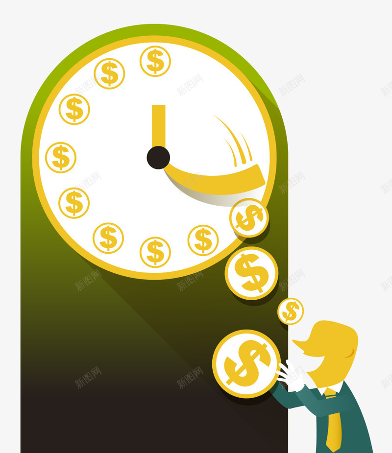 时间金钱扁平化矢量图eps免抠素材_新图网 https://ixintu.com 分类标签 扁平化 数据图表 时间金钱 流程图 矢量素材 矢量图