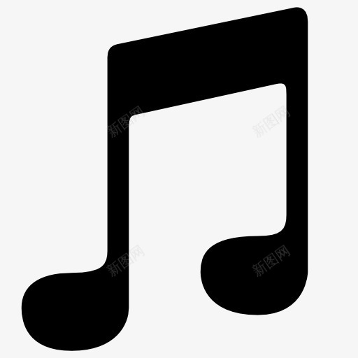musicicon图标png_新图网 https://ixintu.com music 八分音符 音乐 音符 音符花边