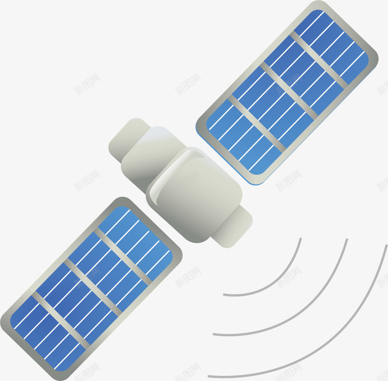卫星矢量图ai免抠素材_新图网 https://ixintu.com png 卫星 太空 矢量素材 飞行器 矢量图