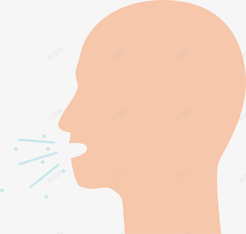 咳嗽的人png免抠素材_新图网 https://ixintu.com 卡通 咳嗽 生物医药 生病