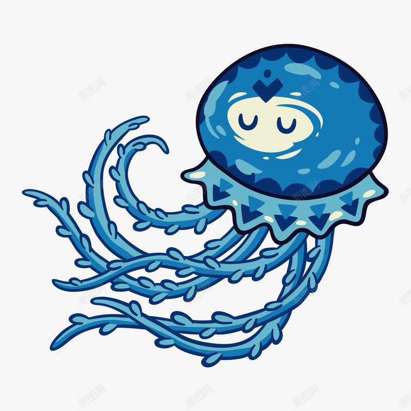 创意世界海洋日蓝色生物矢量图ai免抠素材_新图网 https://ixintu.com 世界海洋日 动物 动物插画 卡通 卡通动物 可爱动物 小动物 海洋 生物 蓝色 矢量图