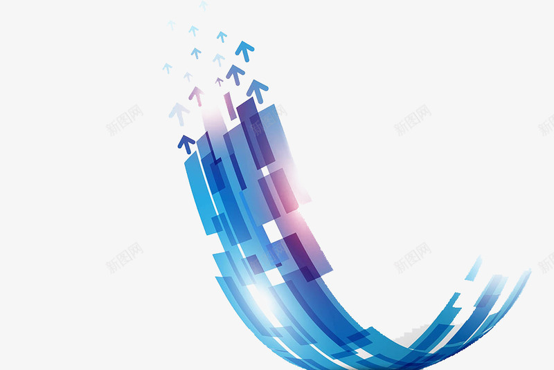 几何箭头装饰元素png免抠素材_新图网 https://ixintu.com 几何 几何图形 几何蓝色 商业元素 科技 箭头 蓝色 蓝色几何