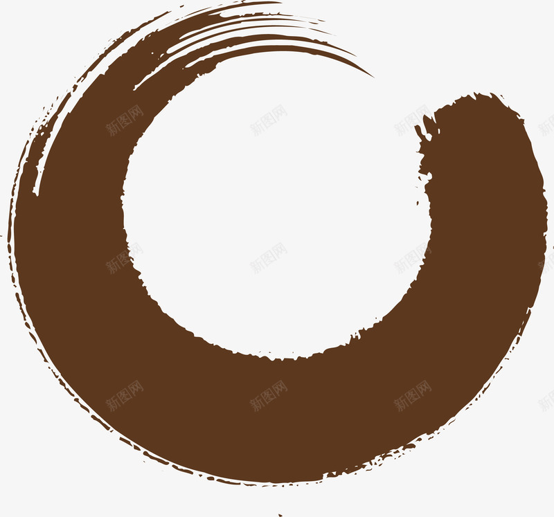 圆圈笔画png免抠素材_新图网 https://ixintu.com 书法墨汁 卡通 圆圈 斑驳 斑驳笔刷 笔迹效果