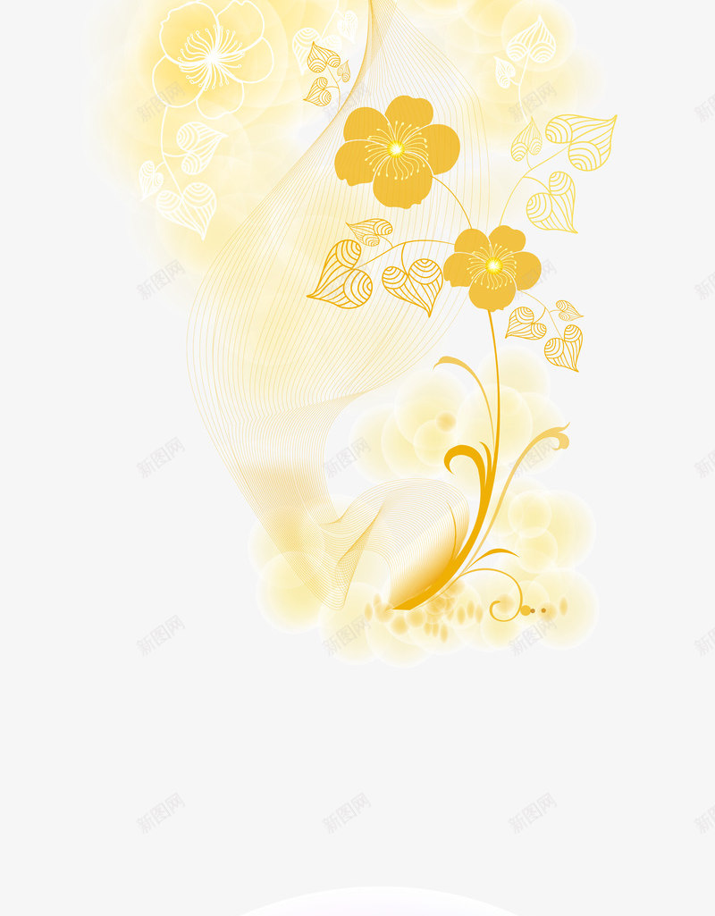 4款淡雅梦幻花卉花纹png免抠素材_新图网 https://ixintu.com 梦幻 淡雅 矢量素材 花卉 花纹