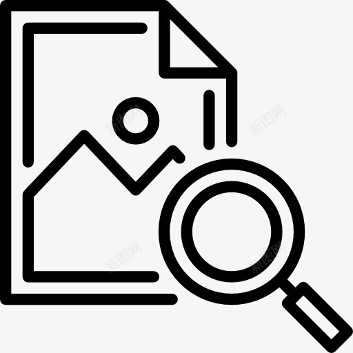 图像图标png_新图网 https://ixintu.com 变焦 图像放大镜 多媒体 搜索 放大镜