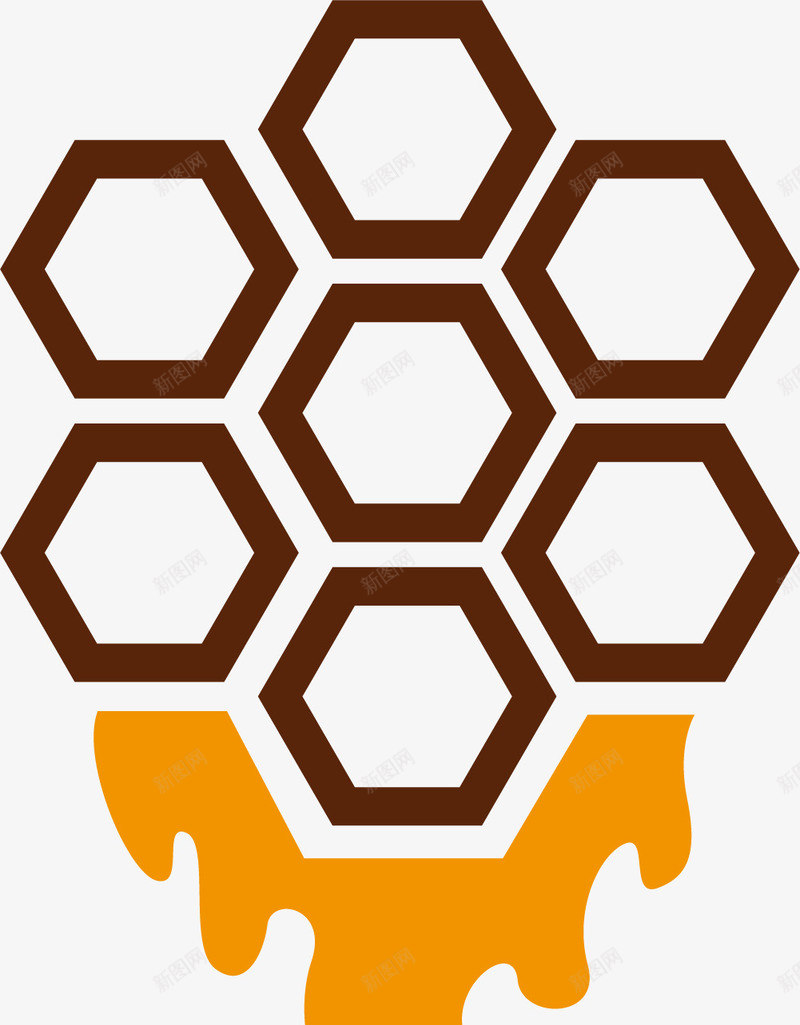 咖啡色纹理矢量图eps免抠素材_新图网 https://ixintu.com 咖啡色 纹理 蜂巢纹理 蜂窝 蜂窝纹理 蜂窝纹路 矢量图
