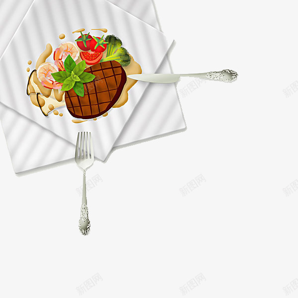 德国美食png免抠素材_新图网 https://ixintu.com 免扣 卡通德国美食 德国美食 盘子里的食物 精致 餐具