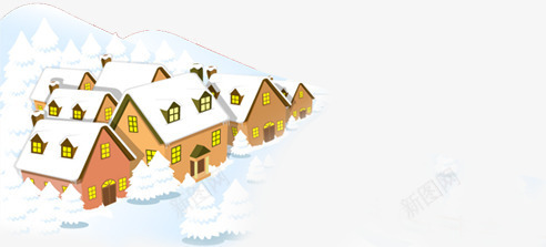 创意下雪的冬天合成png免抠素材_新图网 https://ixintu.com 下雪 冬天 创意 合成