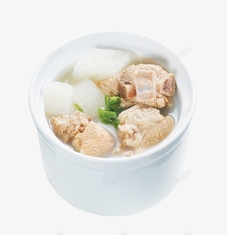美味冬瓜炖排骨汤png免抠素材_新图网 https://ixintu.com 冬瓜汤 冬瓜炖排骨汤 小排 排骨 美味 葱花 骨头