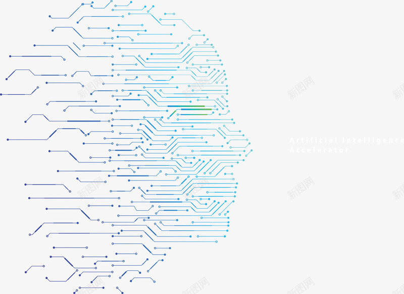 蓝色科技大脑矢量图eps免抠素材_新图网 https/ixintu.