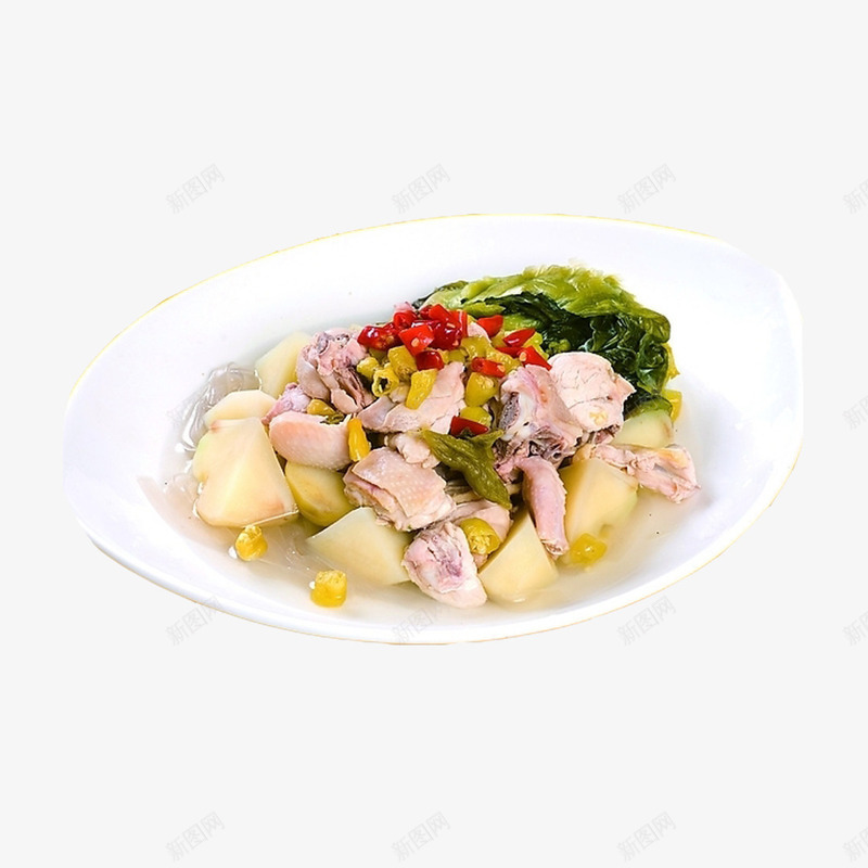 产品实物酸菜土豆鸡块png免抠素材_新图网 https://ixintu.com 健康食品 土豆 土豆鸡块 家常菜 特色美食 美味 菜品 菜肴 食物 餐饮 餐饮美食 鸡块 鸡肉