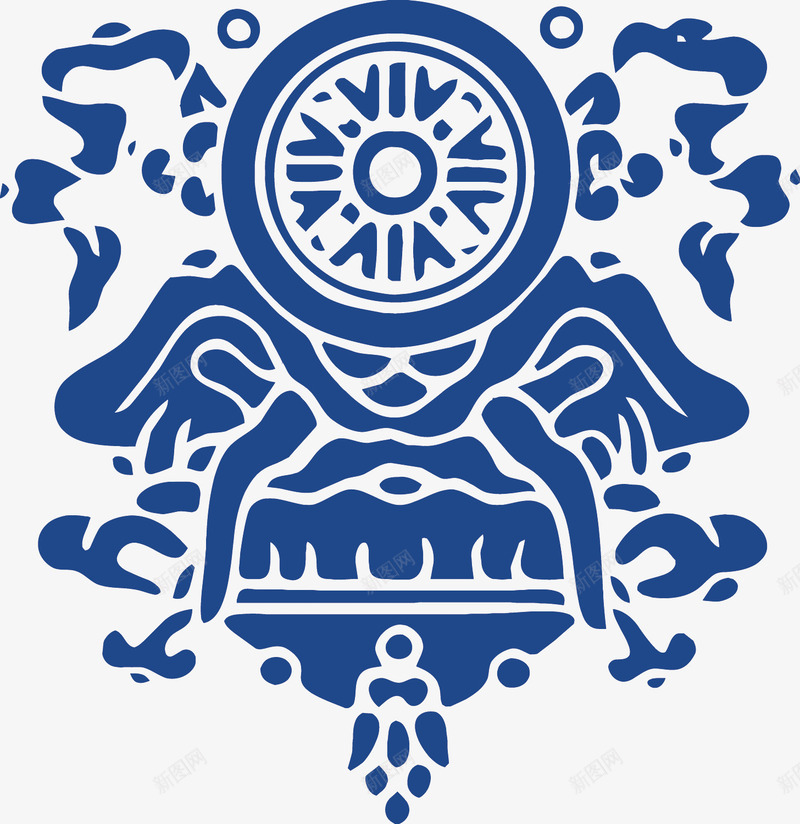 青花瓷花纹矢量图eps免抠素材_新图网 https://ixintu.com PNG图片 PNG图片素材 PNG素材 PNG素材免费下载 中国风 青色 青花瓷 矢量图