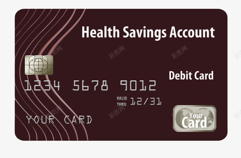 咖啡色用的HSA医疗储蓄账户借png免抠素材_新图网 https://ixintu.com card credit 付款 信用 信用卡 信贷 健康 医疗 咖啡色用的HSA医疗储蓄账户借记卡免费下载 线条 贷记卡 银行 非现金