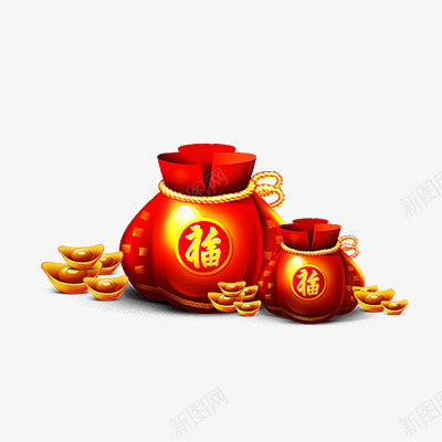 福袋新年年货节png免抠素材_新图网 https://ixintu.com 年货 新年