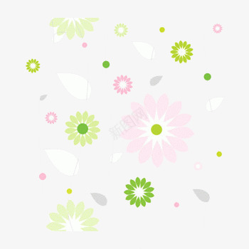 花朵背景png免抠素材_新图网 https://ixintu.com 小碎花 海报花纹 紫色花朵 绿色花 花朵